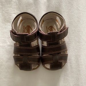 Like new See Kai Run toddler boy leather sandals